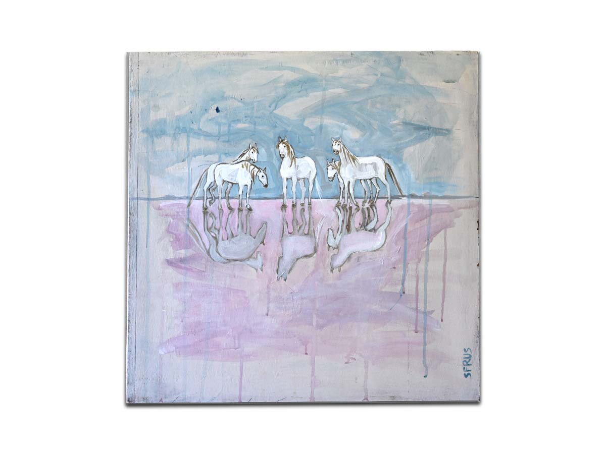 Chevaux dans les marais